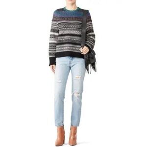 (nude) Multicolor Stripe Sweater